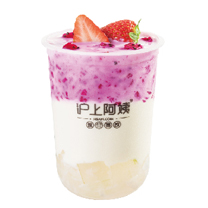 草莓芦荟酸奶